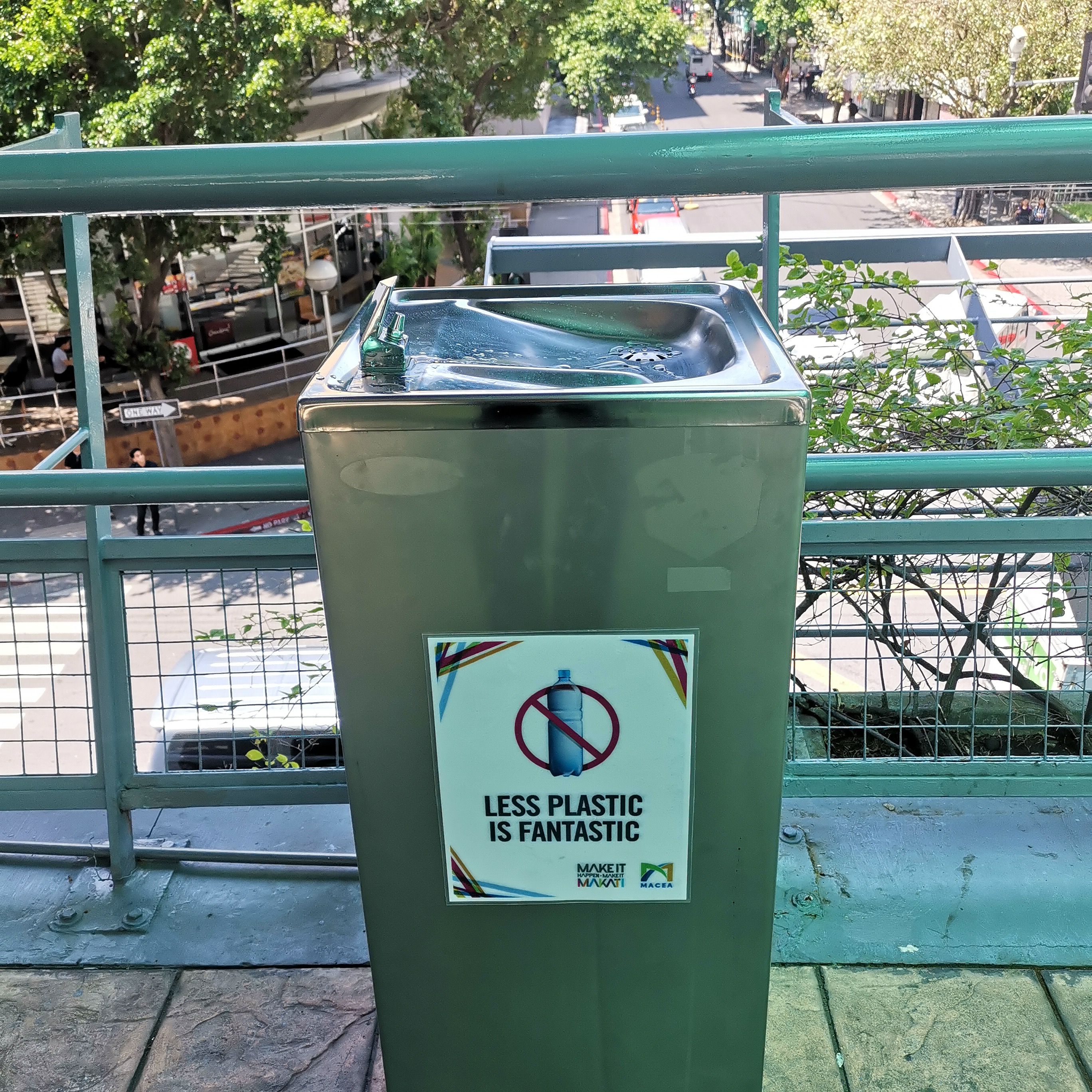 Drinking Fountains At Dela Rosa Walkway